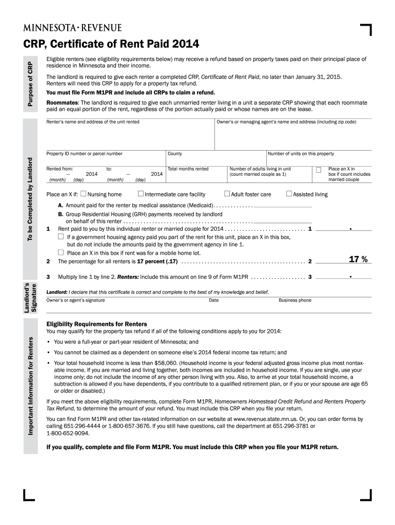 2014-form-mn-dor-crp-fill-online-printable-fillable-blank-pdffiller