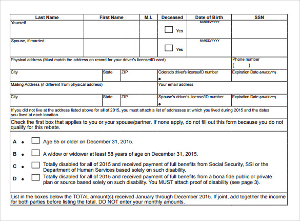 2021 Rent Rebate Form Fillable Printable PDF Forms Handypdf 