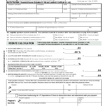 Rent Rebate Form 1 Free Templates In PDF Word Excel Download